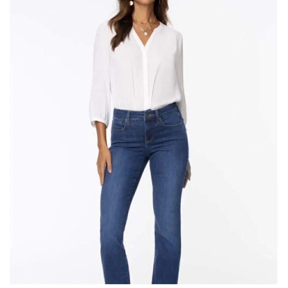 NYDJ Marilyn Straight Cool Embrace Lift Tick Technology Women Size 0